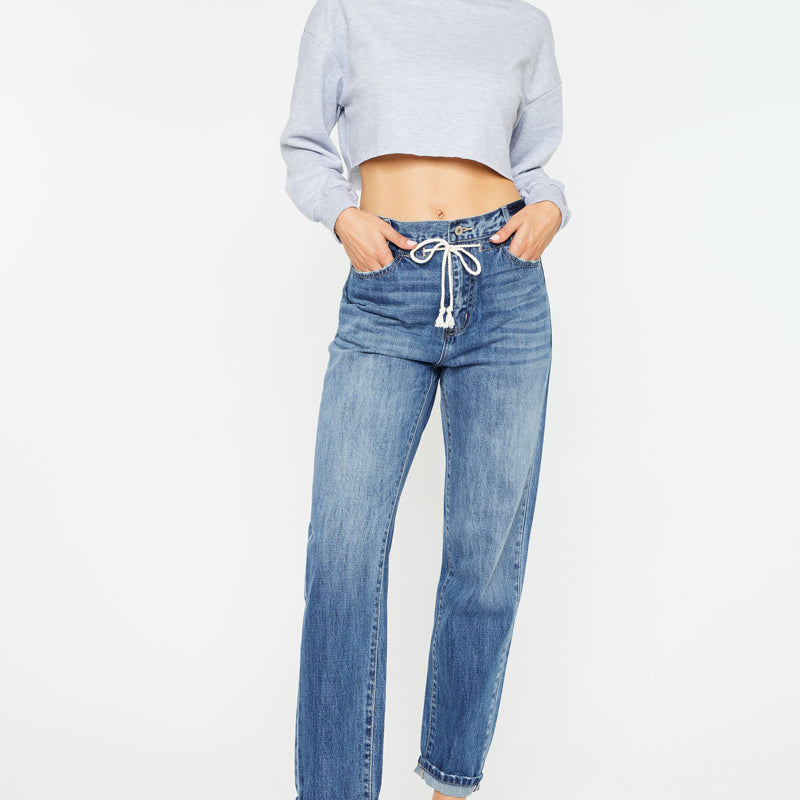 Dahlia Ultra High Rise Slouch Fit Jeans - Official Kancan USA