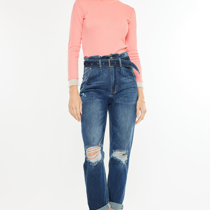 Ilena Ultra High Rise Mom Jeans - Official Kancan USA