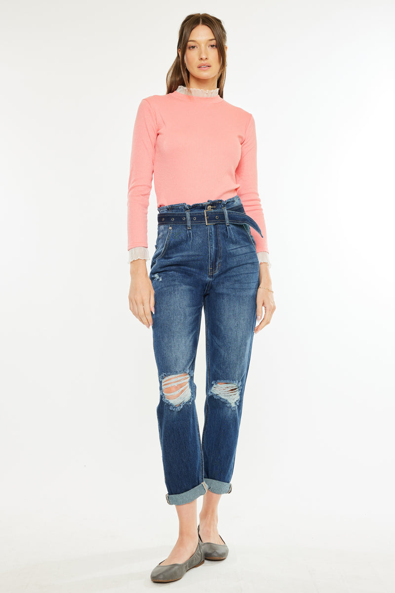 Ilena Ultra High Rise Mom Jeans - Official Kancan USA