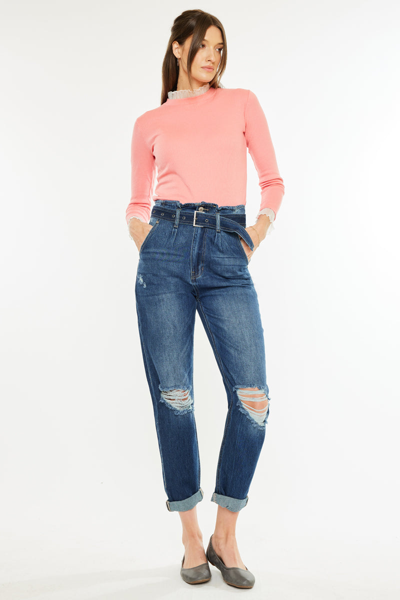 Ilena Ultra High Rise Mom Jeans - Official Kancan USA