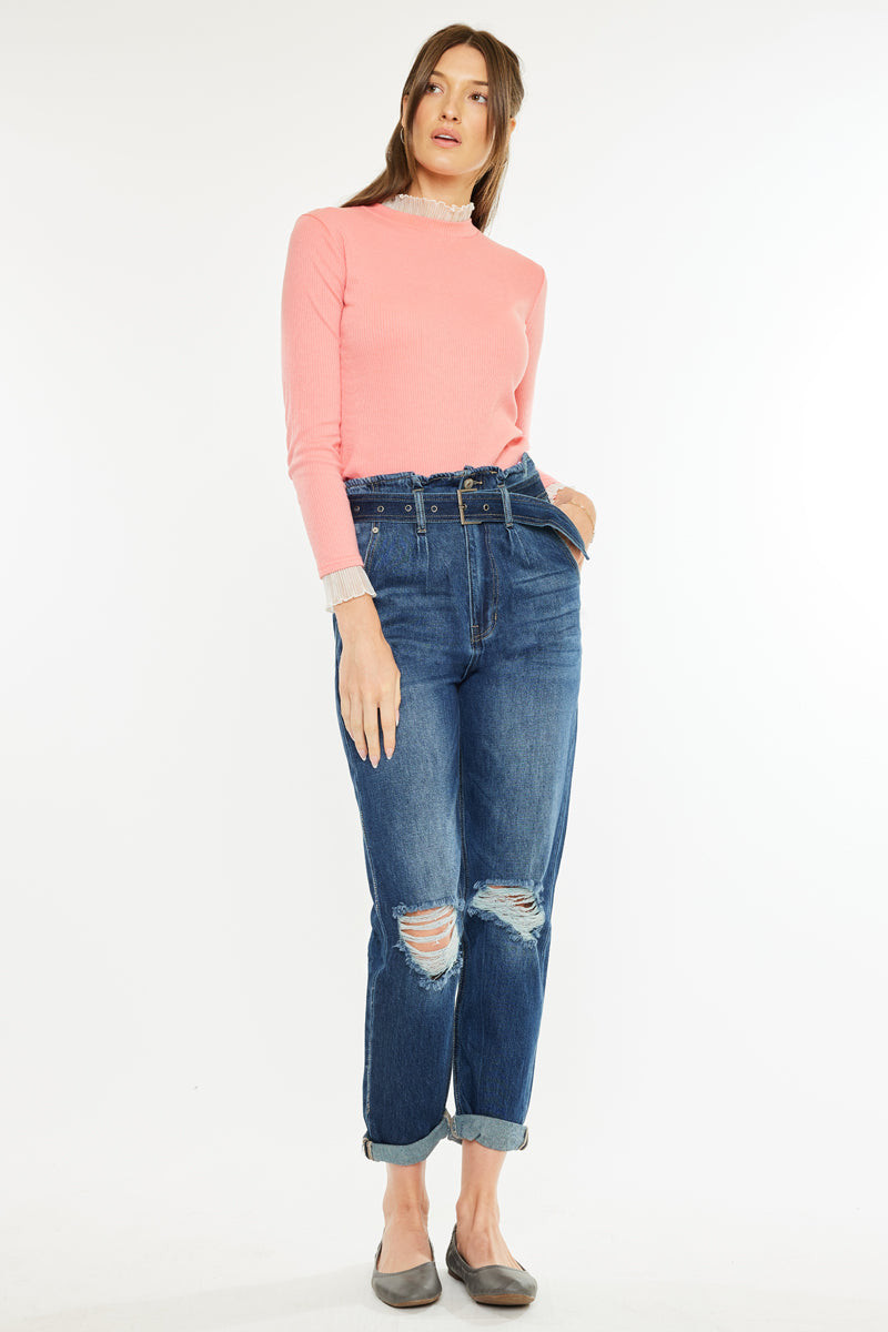 Ilena Ultra High Rise Mom Jeans - Official Kancan USA