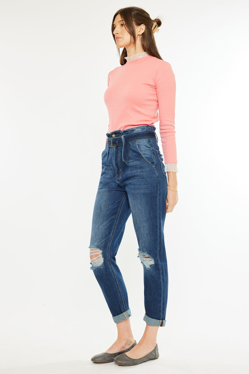 Ilena Ultra High Rise Mom Jeans - Official Kancan USA