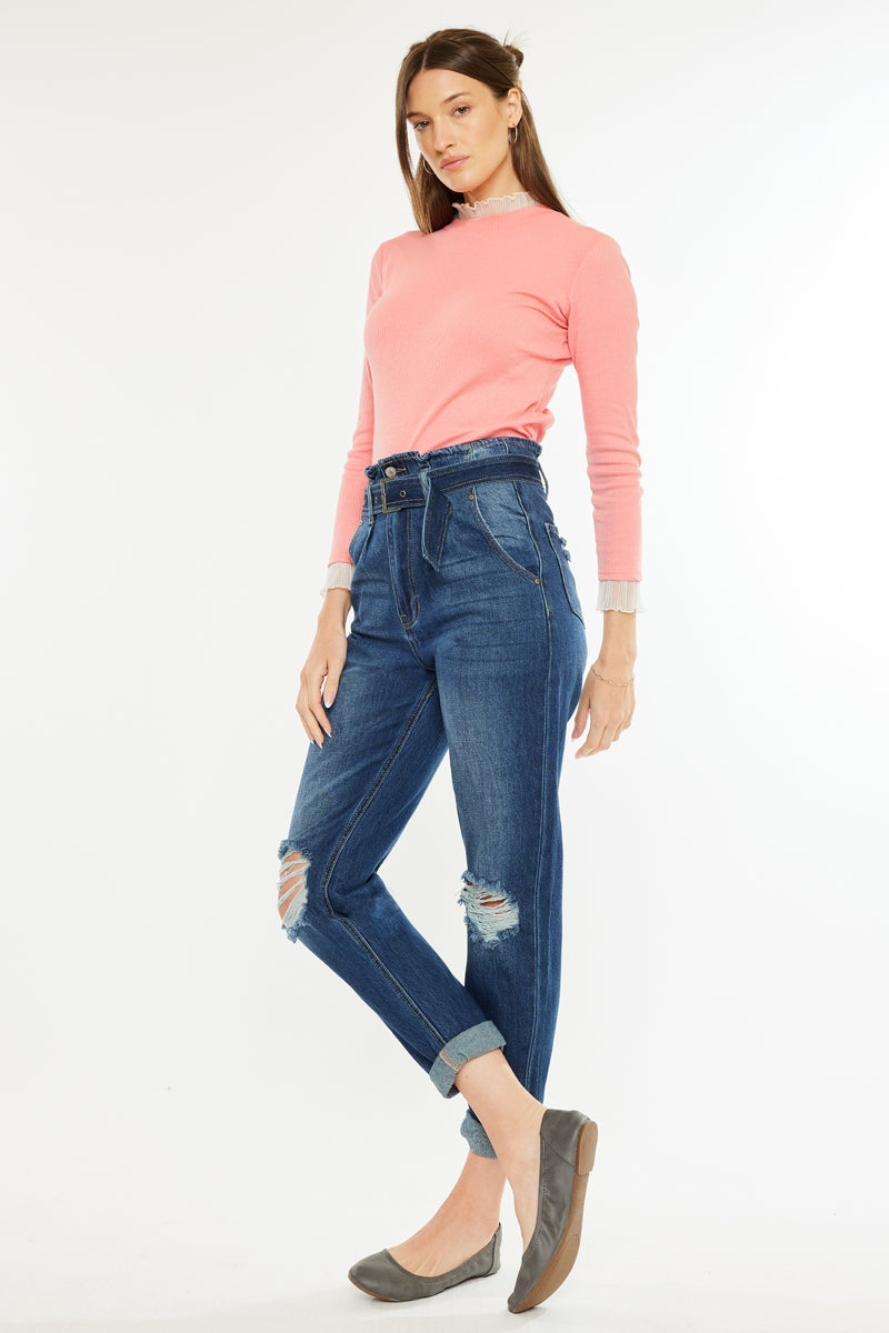 Ilena Ultra High Rise Mom Jeans - Official Kancan USA