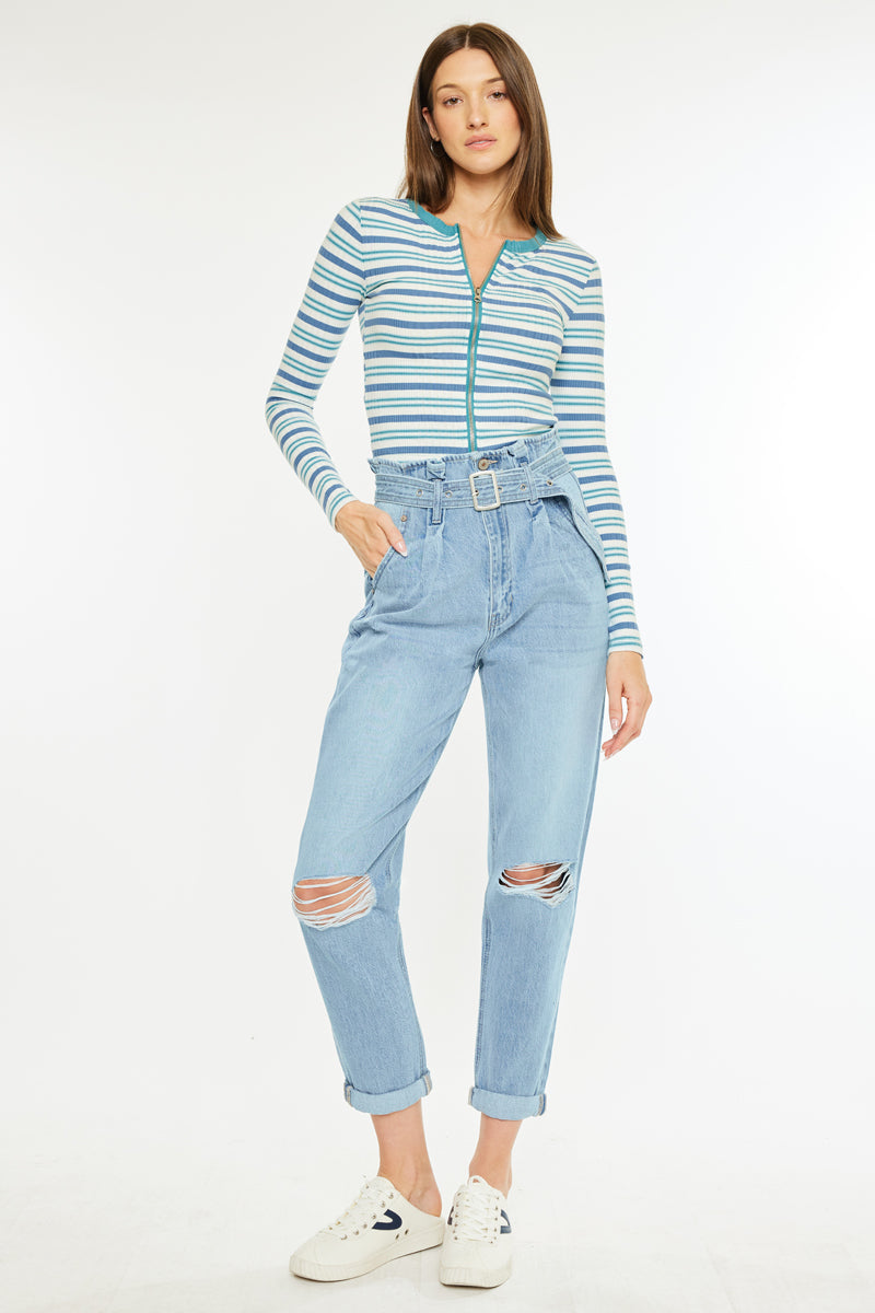 Ilena Ultra High Rise Mom Jeans - Official Kancan USA