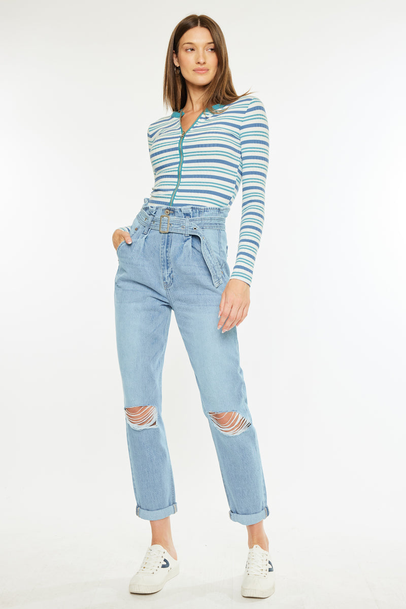 Ilena Ultra High Rise Mom Jeans - Official Kancan USA