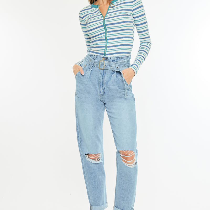 Ilena Ultra High Rise Mom Jeans - Official Kancan USA