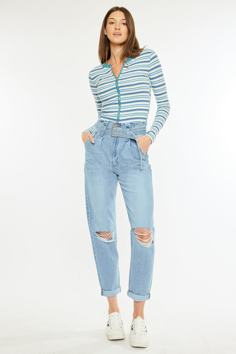 Ilena Ultra High Rise Mom Jeans - Official Kancan USA