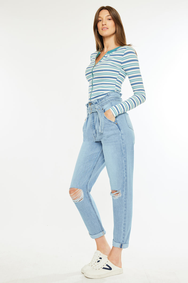 Ilena Ultra High Rise Mom Jeans - Official Kancan USA
