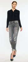 Janis High Rise Slim Straight Leg Jeans - Official Kancan USA