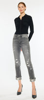 Janis High Rise Slim Straight Leg Jeans - Official Kancan USA