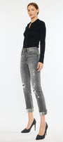 Janis High Rise Slim Straight Leg Jeans - Official Kancan USA
