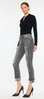 Janis High Rise Slim Straight Leg Jeans - Official Kancan USA