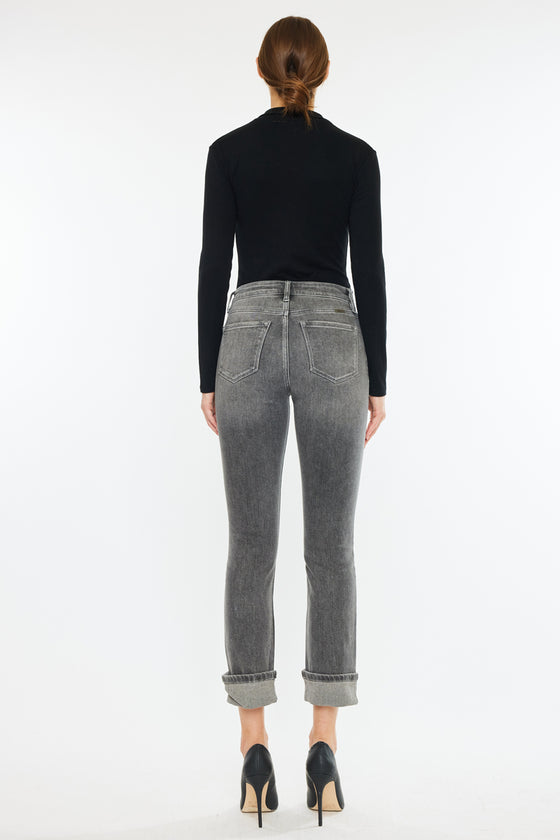 Janis High Rise Slim Straight Leg Jeans - Official Kancan USA