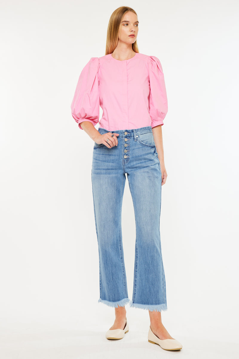 Taurus High Rise Straight Leg Jeans - Official Kancan USA