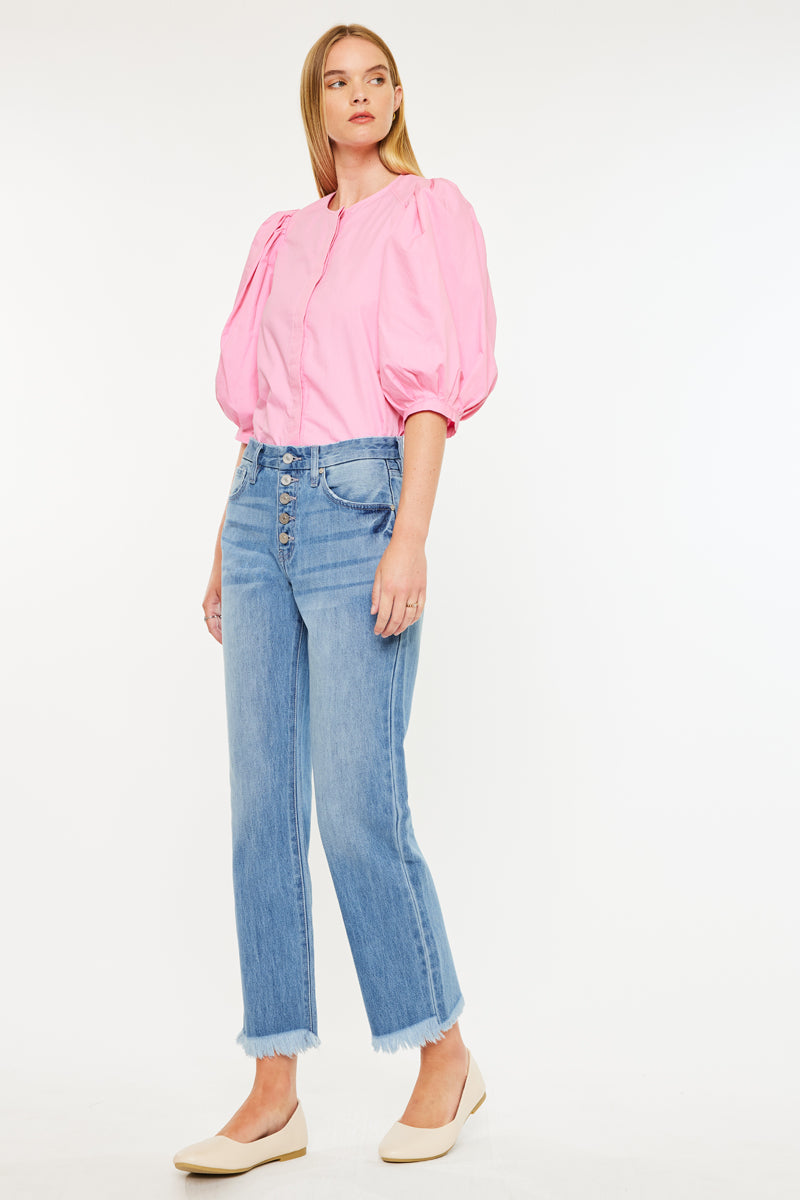 Taurus High Rise Straight Leg Jeans - Official Kancan USA