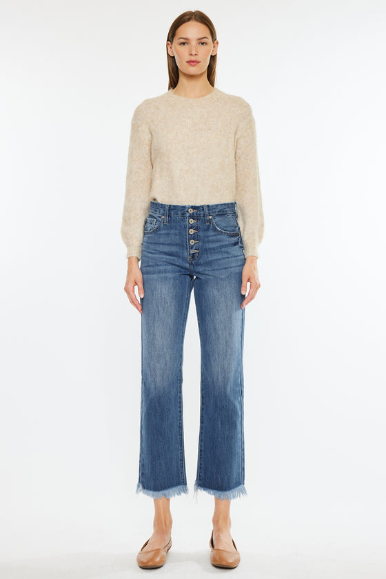 Taurus High Rise Straight Leg Jeans - Official Kancan USA