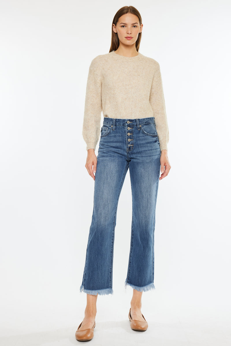 Taurus High Rise Straight Leg Jeans - Official Kancan USA