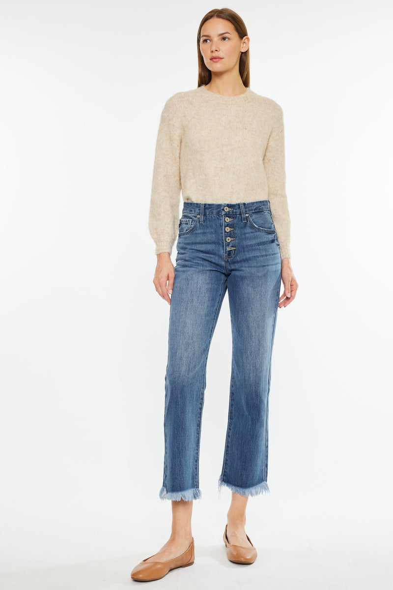Taurus High Rise Straight Leg Jeans - Official Kancan USA