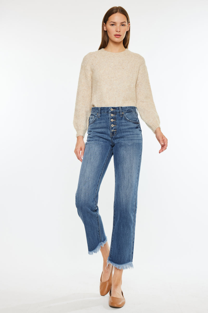 Taurus High Rise Straight Leg Jeans - Official Kancan USA