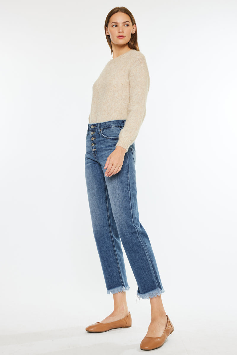 Taurus High Rise Straight Leg Jeans - Official Kancan USA