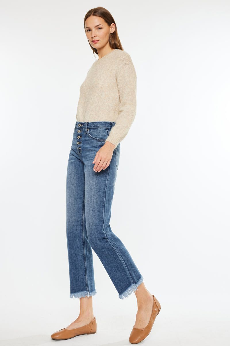 Taurus High Rise Straight Leg Jeans - Official Kancan USA