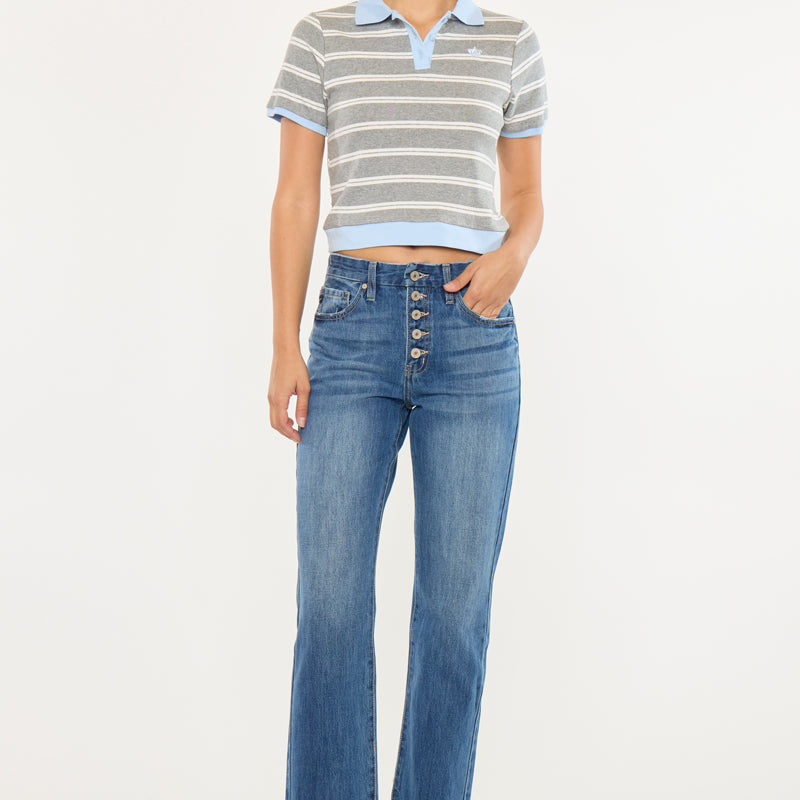 Taurus High Rise Straight Leg Jeans - Official Kancan USA