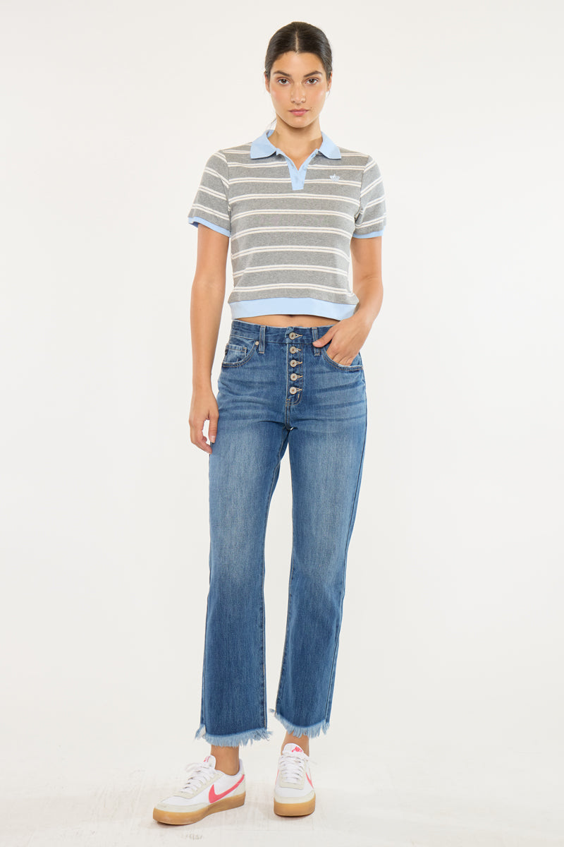 Taurus High Rise Straight Leg Jeans - Official Kancan USA