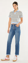 Taurus High Rise Straight Leg Jeans - Official Kancan USA