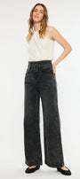 Zinc Ultra High Rise Belted 90's Wide Leg Jeans - Official Kancan USA