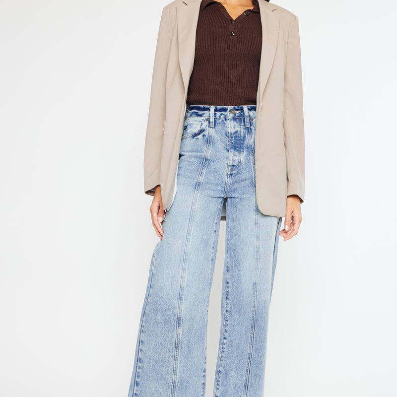 Mara Ultra High Rise 90's Wide Leg Jeans - Official Kancan USA