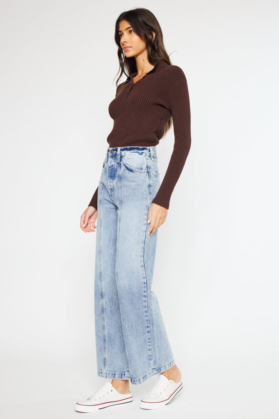 Mara Ultra High Rise 90's Wide Leg Jeans - Official Kancan USA