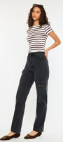 Semarea Ultra High Rise 90's Straight Leg Jeans - Official Kancan USA