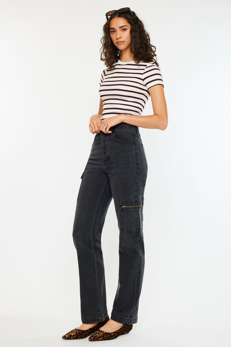 Semarea Ultra High Rise 90's Straight Leg Jeans - Official Kancan USA