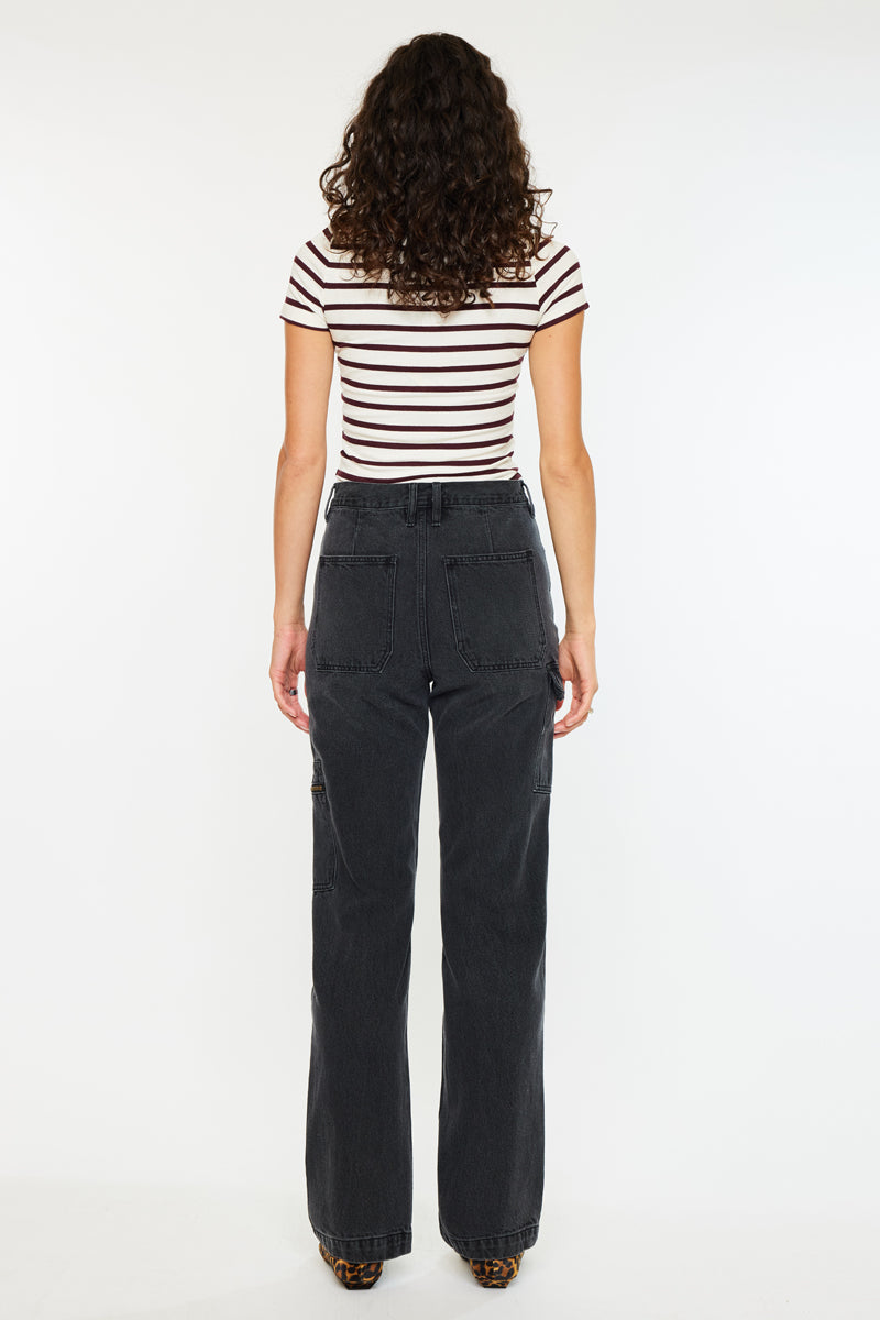 Semarea Ultra High Rise 90's Straight Leg Jeans - Official Kancan USA