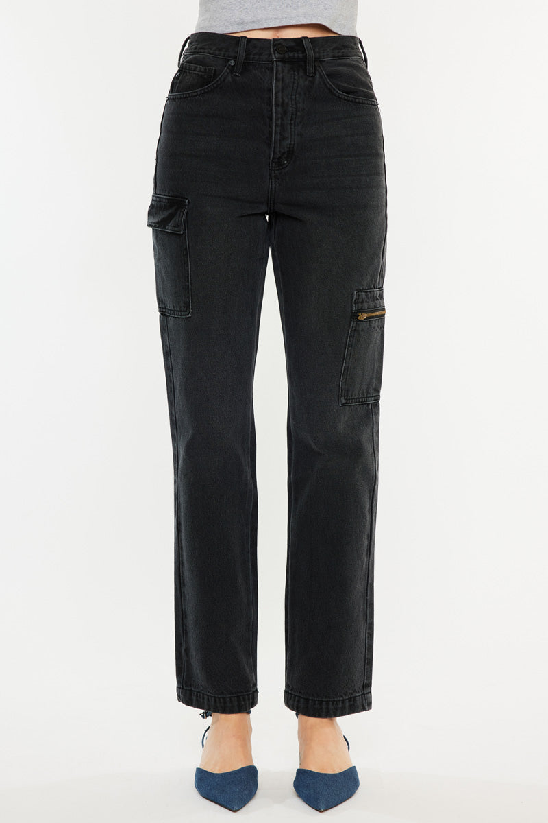 Semarea Ultra High Rise 90's Straight Leg Jeans - Official Kancan USA