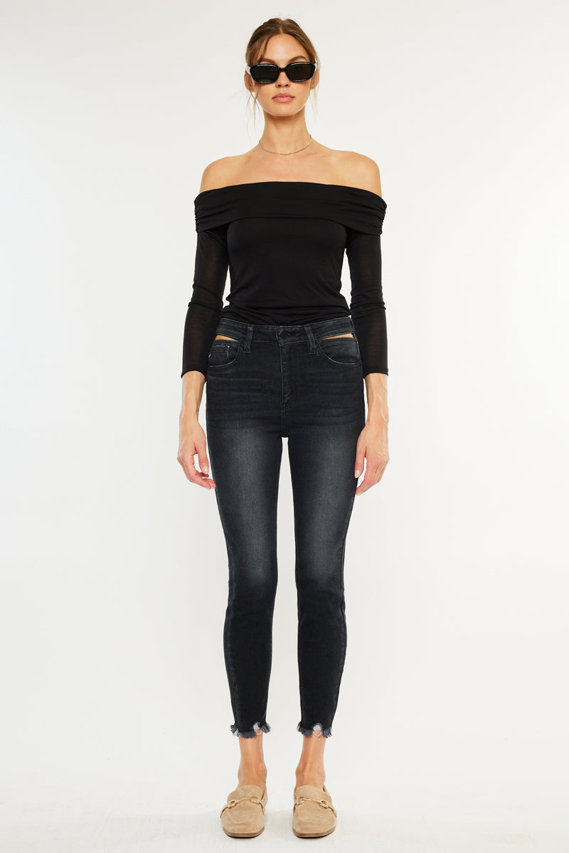 Tiara High Rise Ankle Skinny Jeans - Official Kancan USA