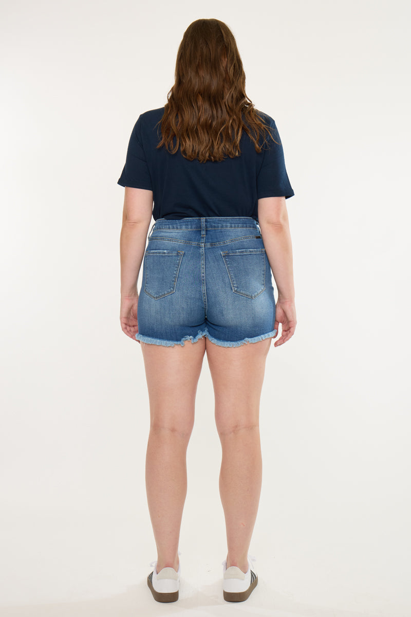 Devon High Rise Shorts (Plus Size)
