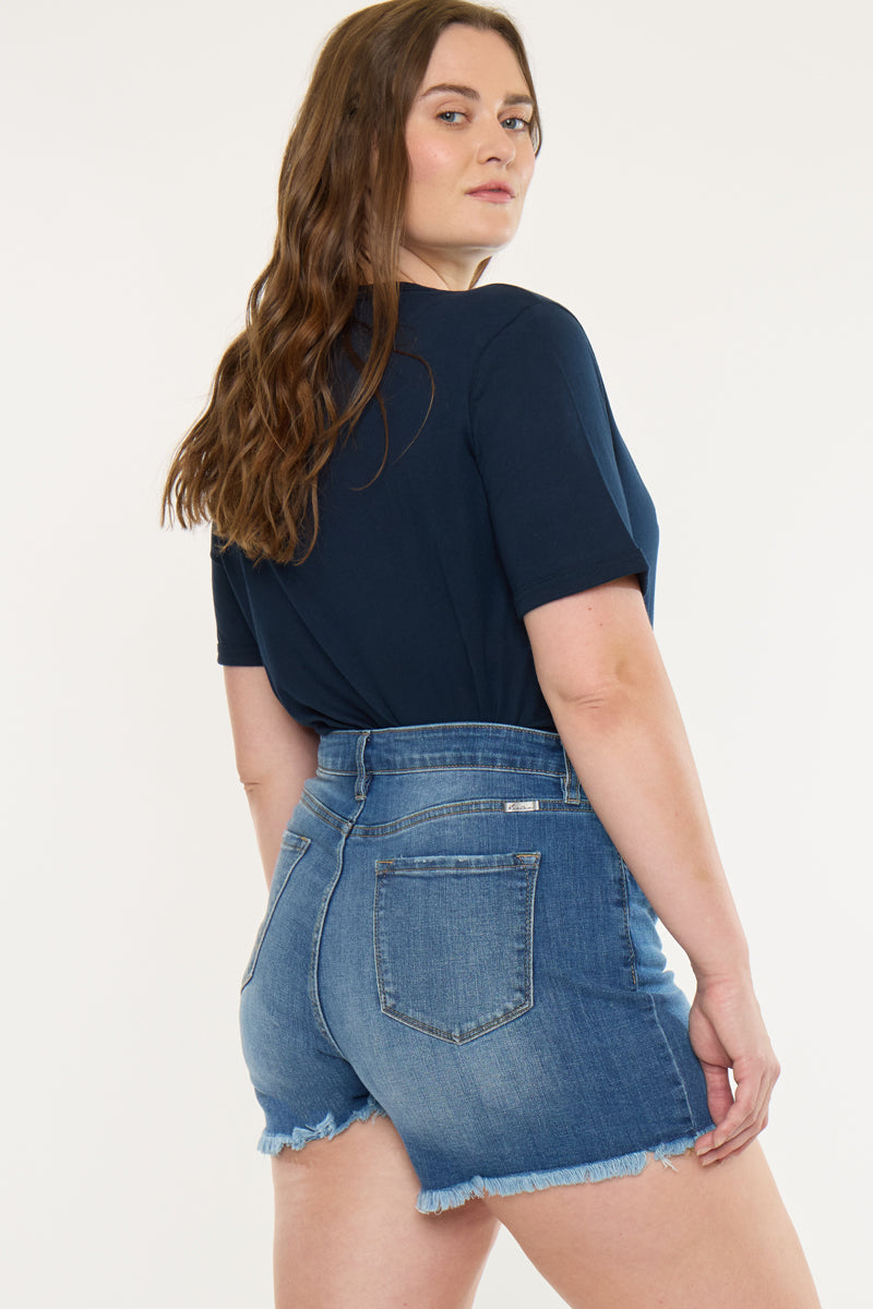Devon High Rise Shorts (Plus Size)