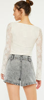 Karlita Ultra High Rise Mom Shorts - Official Kancan USA