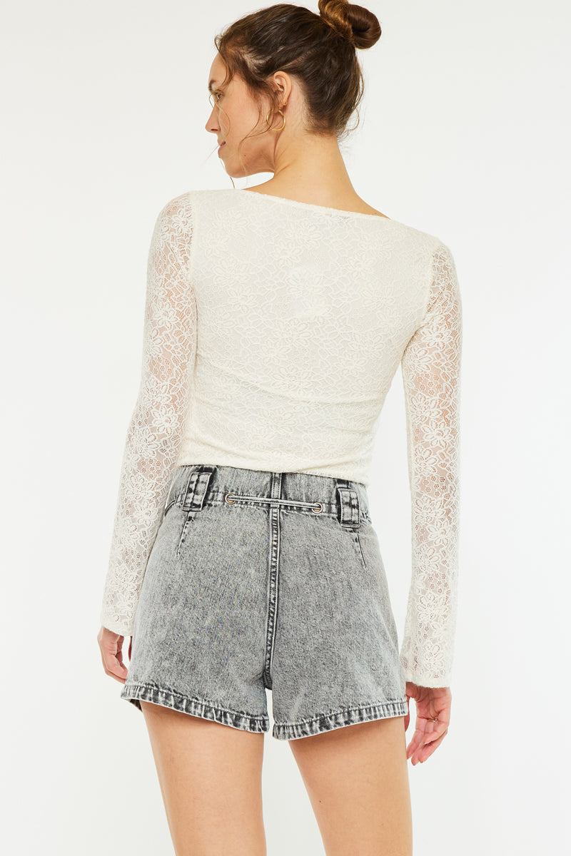 Karlita Ultra High Rise Mom Shorts - Official Kancan USA