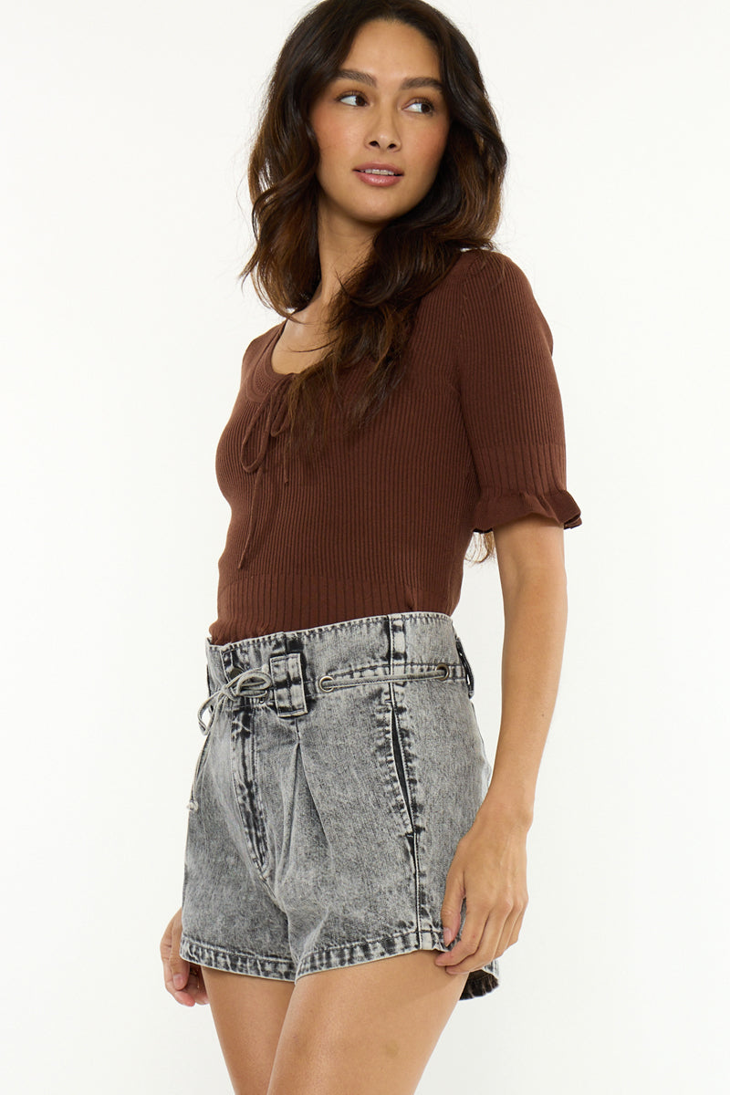 Karlita Ultra High Rise Mom Shorts