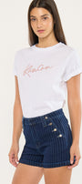 Marianna High Rise Striped Shorts - Official Kancan USA