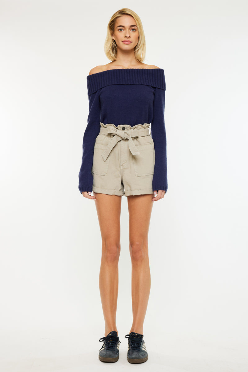 Laquell Ultra High Rise Belted Paperbag Shorts - Official Kancan USA