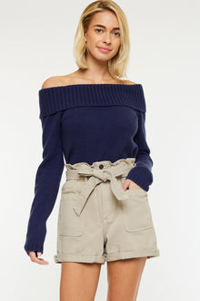  Laquell Ultra High Rise Belted Paperbag Shorts - Official Kancan USA