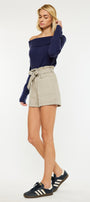 Laquell Ultra High Rise Belted Paperbag Shorts - Official Kancan USA