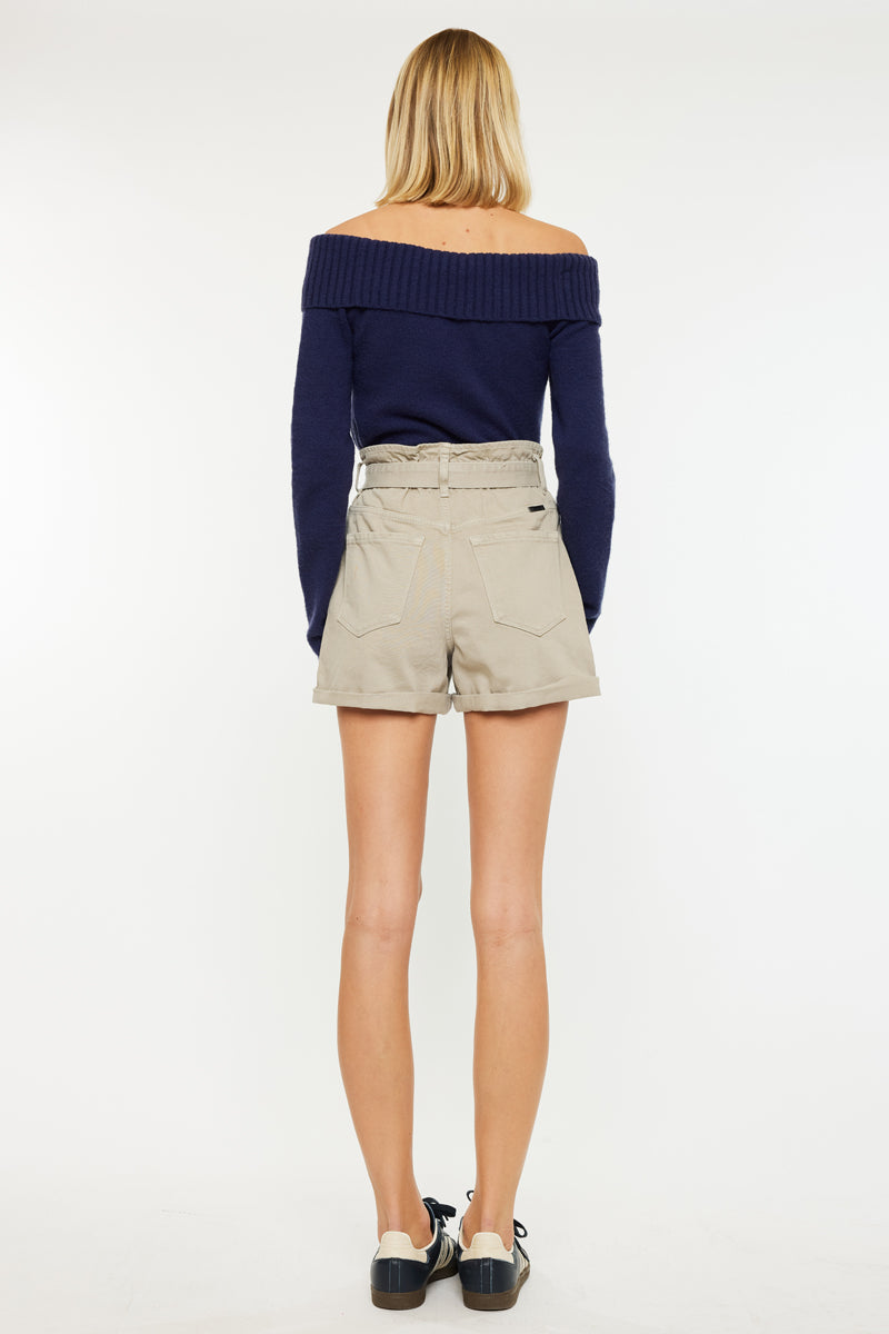 Laquell Ultra High Rise Belted Paperbag Shorts - Official Kancan USA