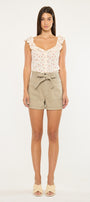 Laquell Ultra High Rise Belted Paperbag Shorts - Official Kancan USA