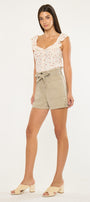 Laquell Ultra High Rise Belted Paperbag Shorts - Official Kancan USA