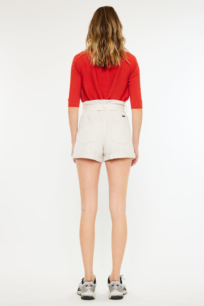 Laquell Ultra High Rise Belted Paperbag Shorts - Official Kancan USA
