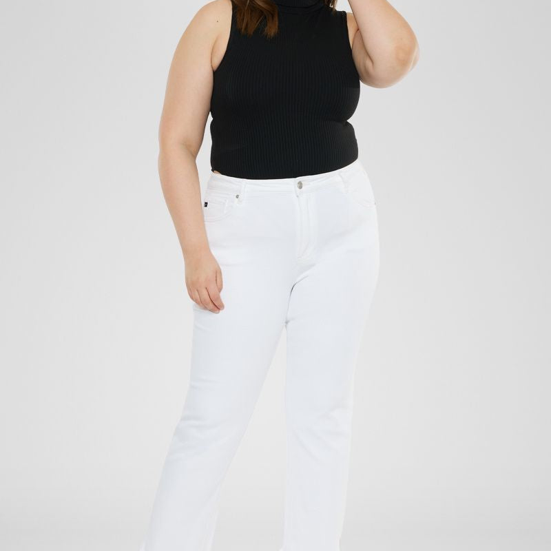 Rita High Rise Slim Straight Jeans (Plus Size) - Official Kancan USA